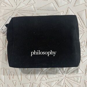 Philosophy Black Cosmetic Bag